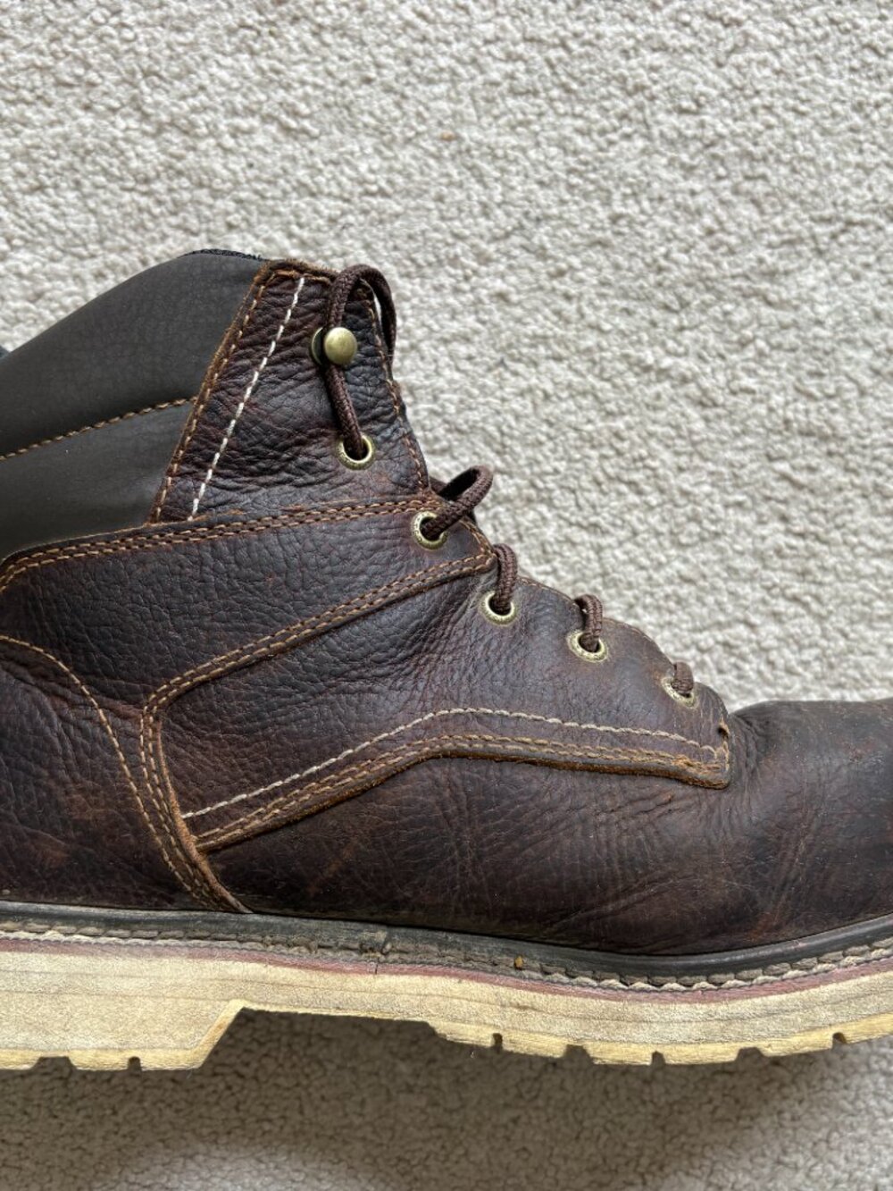 Irish Setter Kittson Men's Steel Toe Work Boots Brown Leather 83666 - Picture 6 of 10